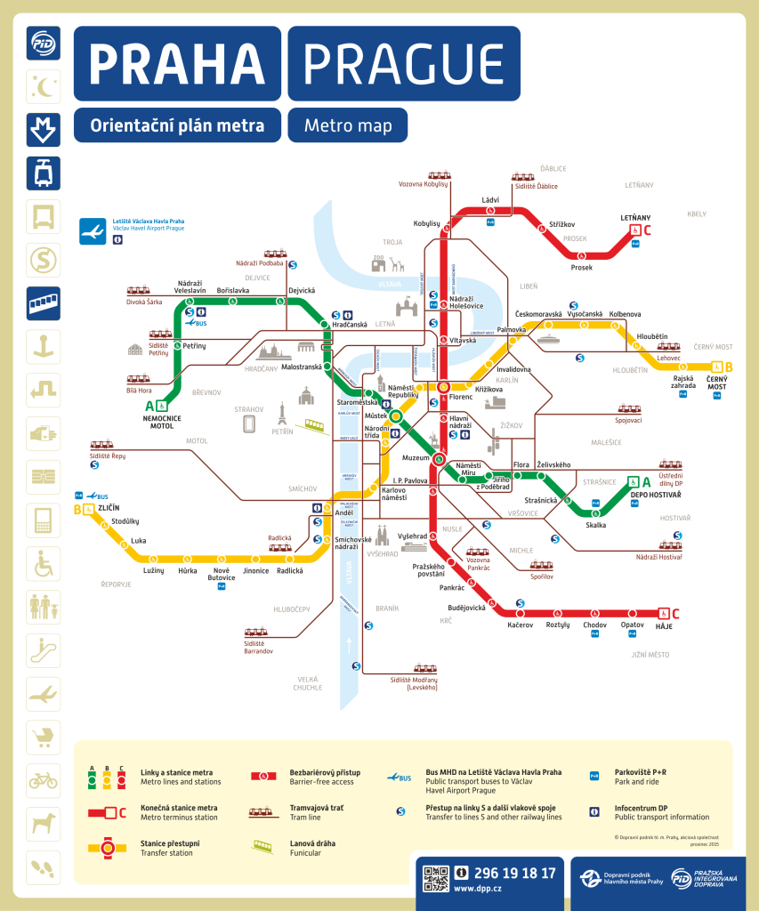 Prague metro plan
